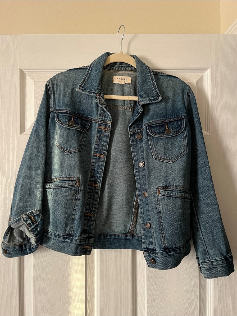 PacSun Washed Blue Denim Trucker Jacket